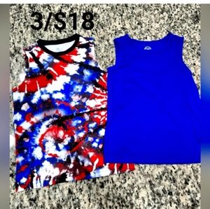 Bundle of new tank tops size XS 4-5 red blue patriotic summer
